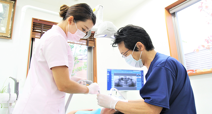 再治療のない丁寧な治療で、地域の皆さまの将来の歯の健康を守る