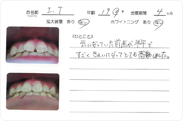 「患者様のお声」を見る