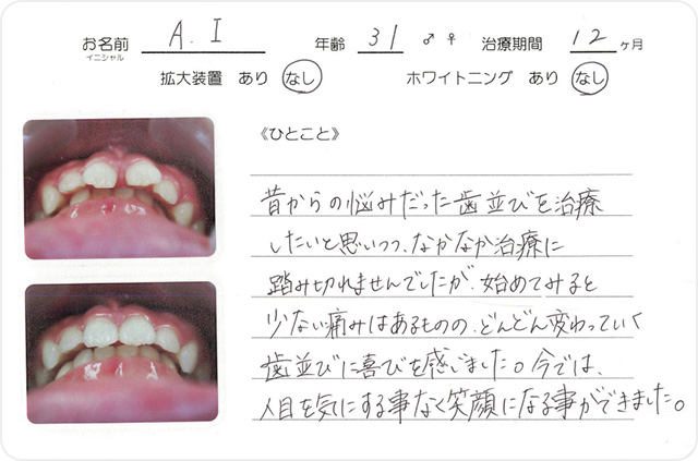 「患者様のお声」を見る